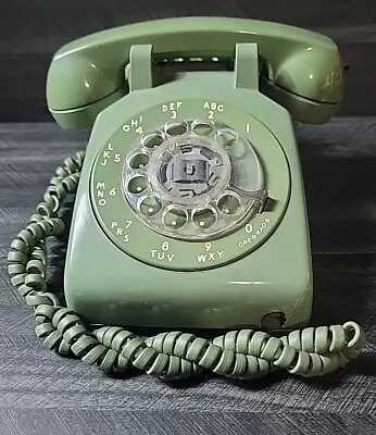 Vintage Avocado Green Western Electric Bell System Rotary Telephone - Untested! • $37.97