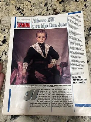 Alfonso 13 Y Su Hijo Don Juan Coleccionable La Revista Semana • $4