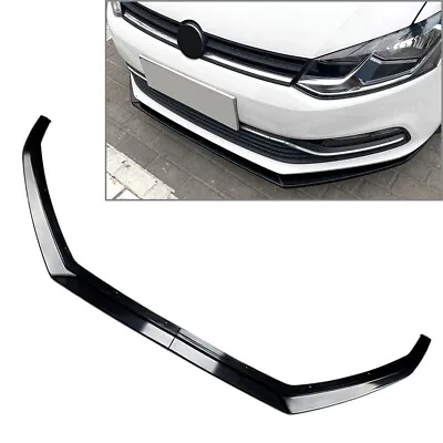 Front Bumper Lip Body Kit Splitter Diffuser Spoiler For VW Polo 6R 6C 2009-2017 • $56.17