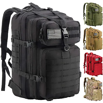 Military Tactical Backpack For Men Molle Daypack 3 Day Bug Out Bag 45 L Large • $25.99