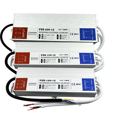 DC 12V LED Driver Switching Power Supply Transformer For LED Strip CCTV UK STOCK • £32.89