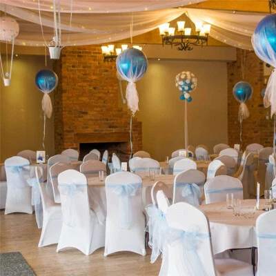 £75.98 • Buy 1-100 Spandex Chair Covers Slip Seat Cover Stretch Removable Wedding Dining Room