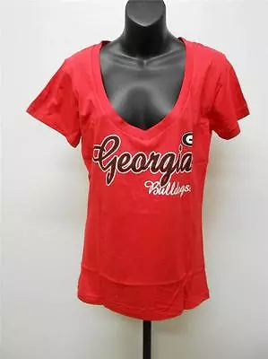 $12.59 • Buy NEW NCAA GEORGIA BULLDOGS Womens Sizes S-M-L-XL V-Neck Shirt