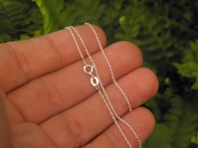 $17.95 • Buy 1.0mm Superfine CABLE Chain - 925 SOLID Sterling Silver (40cm - 60cm)