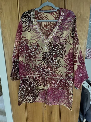 £4.99 • Buy Fabulous Beach Cover Up / Kaftan, One Size