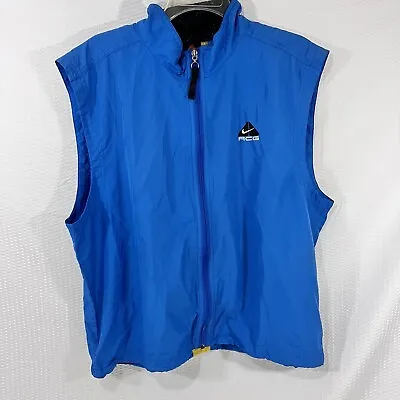 Vintage Nike Jacket Windbreaker ACG Vest Large Athletic Full Zip 90s Packable  • $28