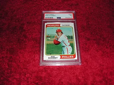 1974 Topps # 283  All Sta 2nd Year HOF Mike Schmidt New PSA 7 No Qualifiers • $99