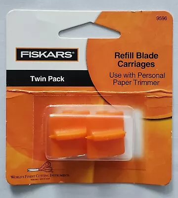 $5 • Buy Fiskars Paper Trimmer Refill Blade Cartridges Twin Pack 9596 Straight Style G