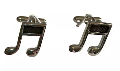 Music Cufflinks - Semi Quaver Music Musical Note Keys Piano Musician • $12.79