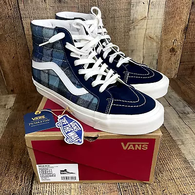 Vans Sk8-Hi 38 DX Anaheim Factory Pendleton Surf Plaid Shoes Men's Size 10.5 • $129.99