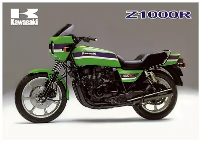 KAWASAKI Poster Z1000R KZ1000R Eddie Lawson Replica Suitable To Frame • £16.03