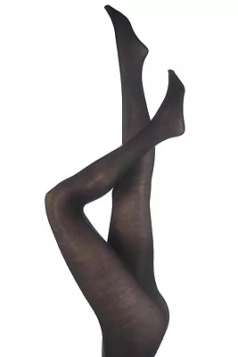 Trasparenze Ladies 100 Denier Jennifer 60% Merino Wool Tights With Cotton Gusset • $34.83