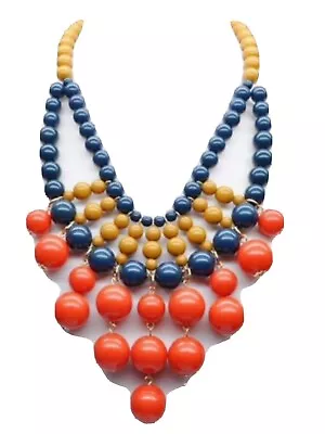 Bubble Bib Necklace Beautiful Multi Color Statement Necklace NEW With Tag • $12.99