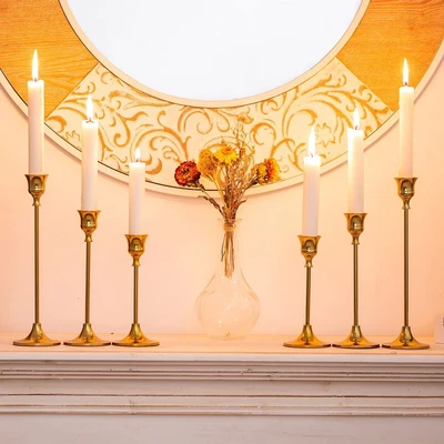 £27.16 • Buy Inweder Gold Candle Holders For Candlesticks - Set Of 6 Taper Candle Holders