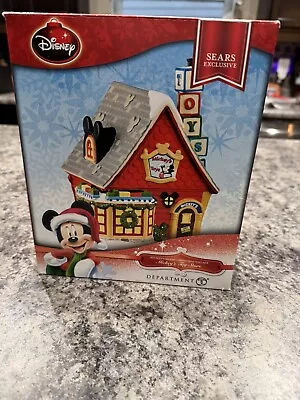 Department 56 Disney Mickey's Toy Store Merry Christmas Village Sears Exclusive • $110