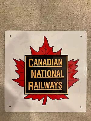 CN - Canadian National Railways - Railroad Train Metal Sign New 8 X 8  • $8