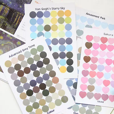 $2.19 • Buy Round Paper Sticker Stationery Bullet Journal Japanese Style Laptop Gift Diary