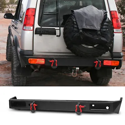 For 1999-2004 Land Rover Discovery 2 Ⅱ Rear Bumper W/ 4.75T D-rings LED Lights • $376.19