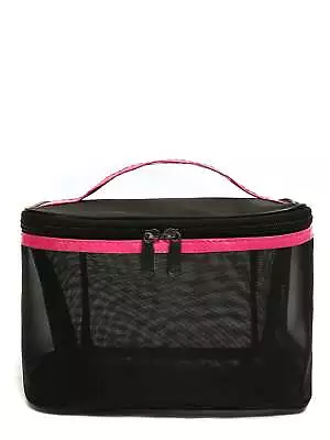 Pink Decor Mesh Makeup Bag Cosmetic Organizer Toiletries Bag Makeup Organizer • $6.32