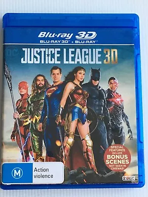 Justice League - 3D + 2D Blu-ray 2017 Region B (Ben Affleck Amy Adams) • $29.95