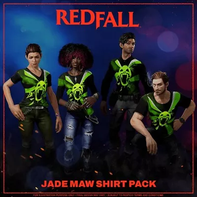 Redfall T-Shirt DLC Jade Maw AND Shutterfly DLC Codes (Xbox) • $4.50