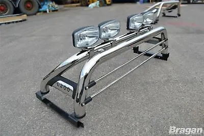 $406.78 • Buy Sport Roll Bar + LED Brake Light To Fit Mitsubishi L200 15 - 19 Stainless Steel