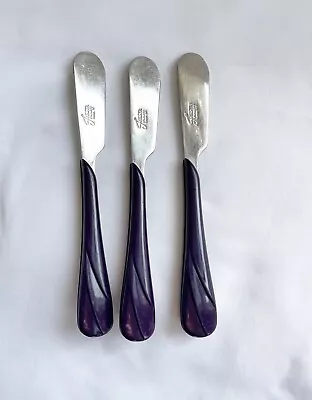 Fiesta Swirl Flatware Silverware Knives Lilac/purple Stainless Steel Fiestaware • $15