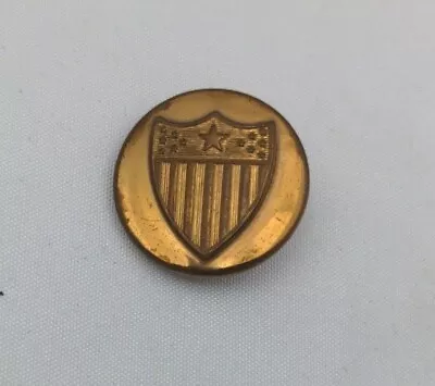 N. S. Meyer Inc. New York Military Insignia Shield Brass Lapel Pin Back Vintage  • $6.49