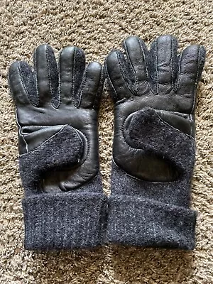 Dachstein Woolwear 3 PLY Antarktis Wool And Leather Mens Gloves Black 8.0 • $29