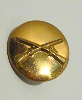 U.s. Army Military Brass Insignia Back Double  Wwii Post Pin Back Button Vintage • $8.80