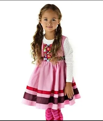 Matilda Jane Paint By Numbers Calypso Pink Floral Dress &Orla Tights XL NWT  10 • $39.50