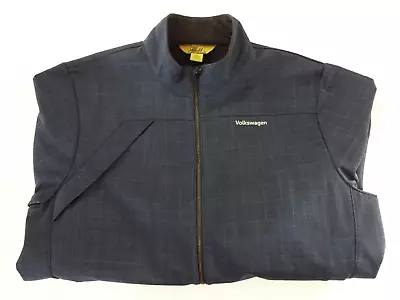 VW Volkswagen Gold Tri-Mountain Mens Dark Royal Blue Jacket Coat XL • $47.99