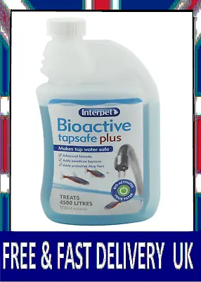 Interpet Bioactive Tapsafe Aquarium Water Dechlorinator & Conditioner 500 Ml UK • £13.79