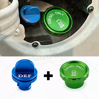 Magnetic Diesel Fuel Cap+DEF Cap For 19-24 21 2022 2023 Dodge Ram 1500 2500 3500 • $21.84