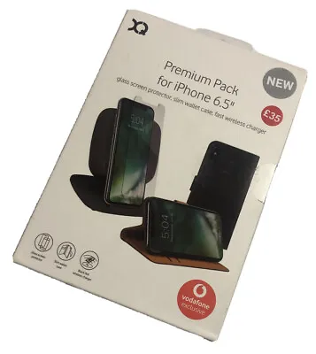 VODAFONE Premium Pack For IPhone 6.5 Fast Wireless Charger Slim Wallet Glass  • £35