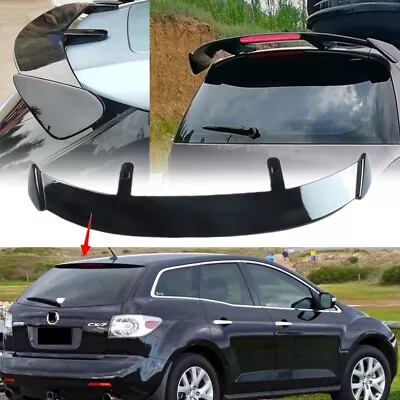 Universal Rear Tailgate Roof Spoiler Window Wing W/Light Glossy For Mazda CX-7 • $87.19