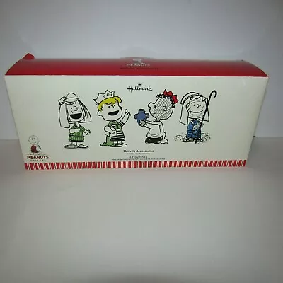 Hallmark Peanuts Gallery Nativity Accessories 4 Figurines In Box (Dirty Box) • $24.99