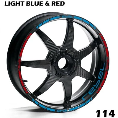£32.99 • Buy Honda Rebel Motorcycles Wheel Rim Stripes Tape Decals Stickers Full Bike