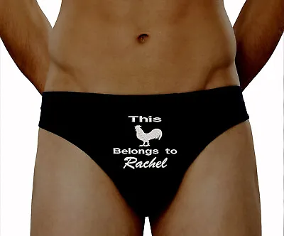 Personalise Valentine's Pants Men Briefs Custom Belongs To Mrs Underwear Gifts • £10.88