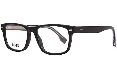 Hugo Boss  1354/U 0807 Eyeglasses Men's Black Full Rim Rectangle Shape 55mm • $59.95