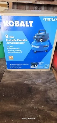 Kobalt 6-Gallon Single Stage Portable Pancake Air Compressor - 0210644B • $26.88