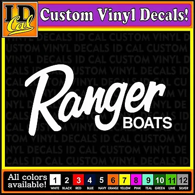 $3.29 • Buy RANGER BOATS Marine Boat Fishing Car Truck Laptop Decals Graphics 8 