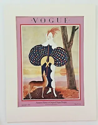 Vintage Vogue Cover Reprint Matted To 14  X18  September 1 1924 EUC • $14.95