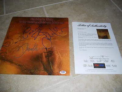 Moody Blues X3 Hayward Lodge  Edge Signed Autographed LP Record PSA Certified • $599.99