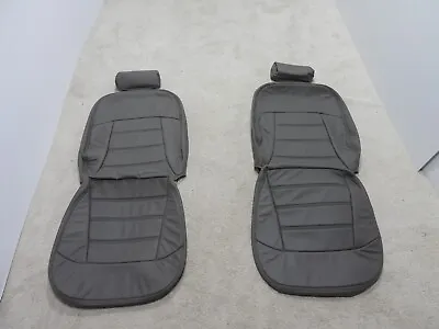 Leather Seat Covers Fits 1999-2004 Ford Mustang V6 FRONTS Grey AT38 • $399