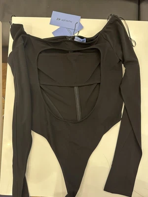 £120 • Buy MUGLER X H&M Cut Out Black Body Size 10 NEW WITH TAGS