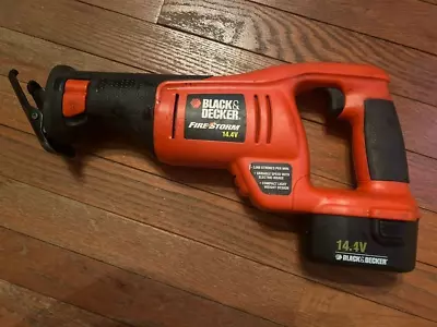 Black & Decker Firestorm CRS144 Cordless 14.4 V Reciprocating Saw No Charger • $15