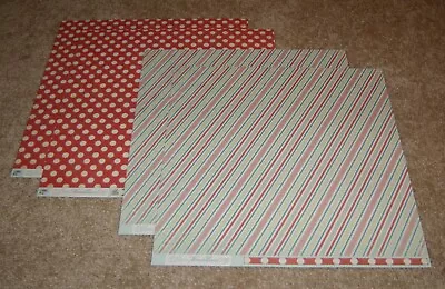 My Mind's Eye 12x12 Double Sided Papers(4) ~ Winter Wonderland....Stripes • $2.79