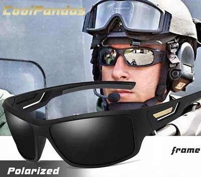 Military Tactical Polarized Sunglasses Combat Driving Outdoor Safety Glasses • $14.95