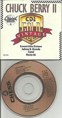 CHUCK BERRY II Vintage Gold 4TRX RARE 3 INCH CD Single ULTRA LIMITED 1989 USA  • $29.99